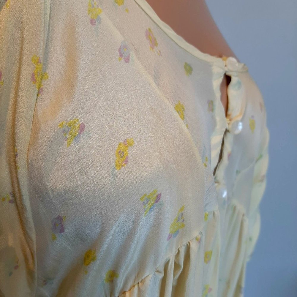 ❌SOLD❌Seneca Rising Silk Floral Babydoll Dress - Picture 8 of 8